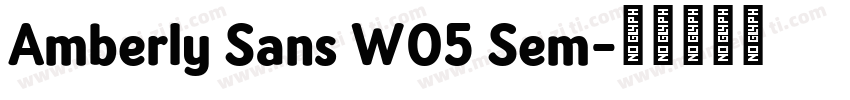 Amberly Sans W05 Sem字体转换